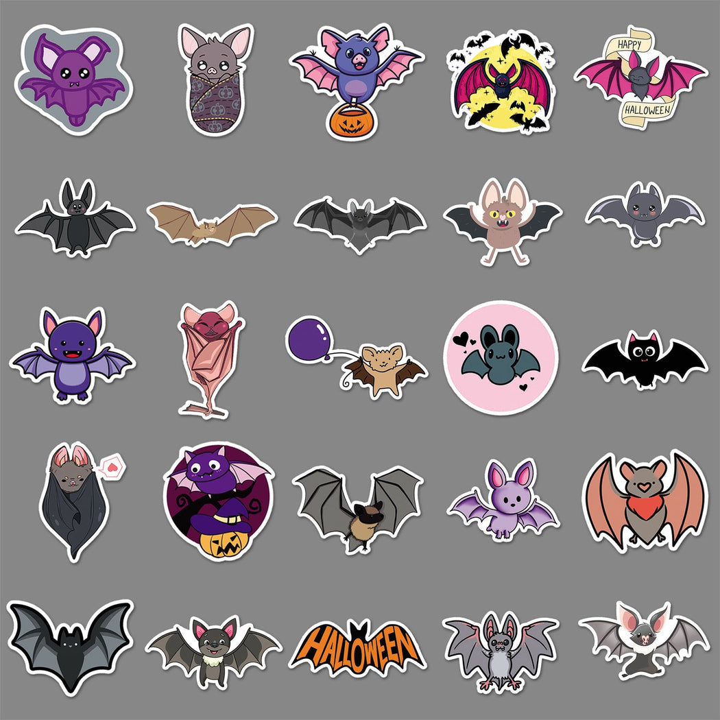 Lunira - Halloween Bat 50-Piece Sticker Pack