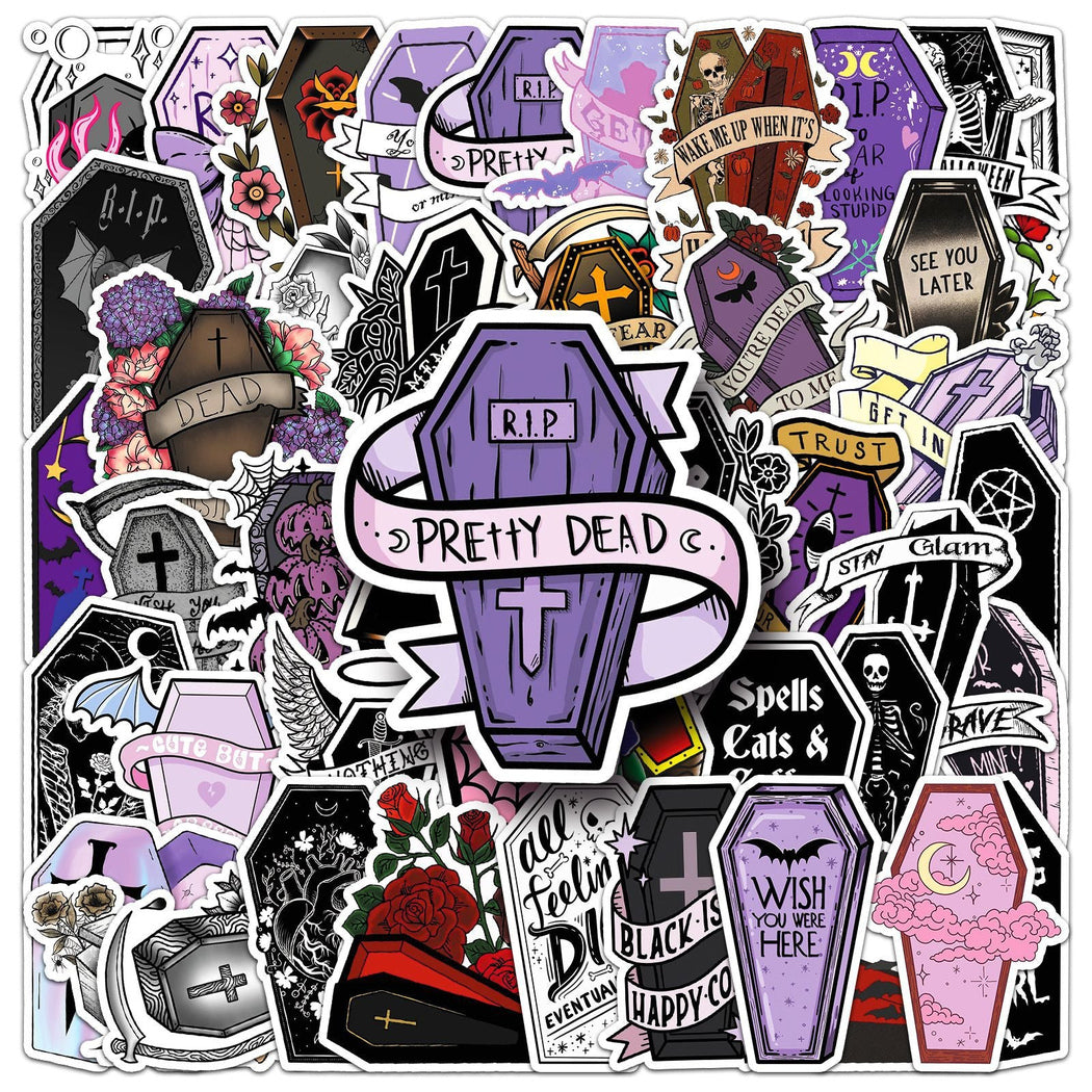Lunira - Halloween Coffin 50-Piece Sticker Pack