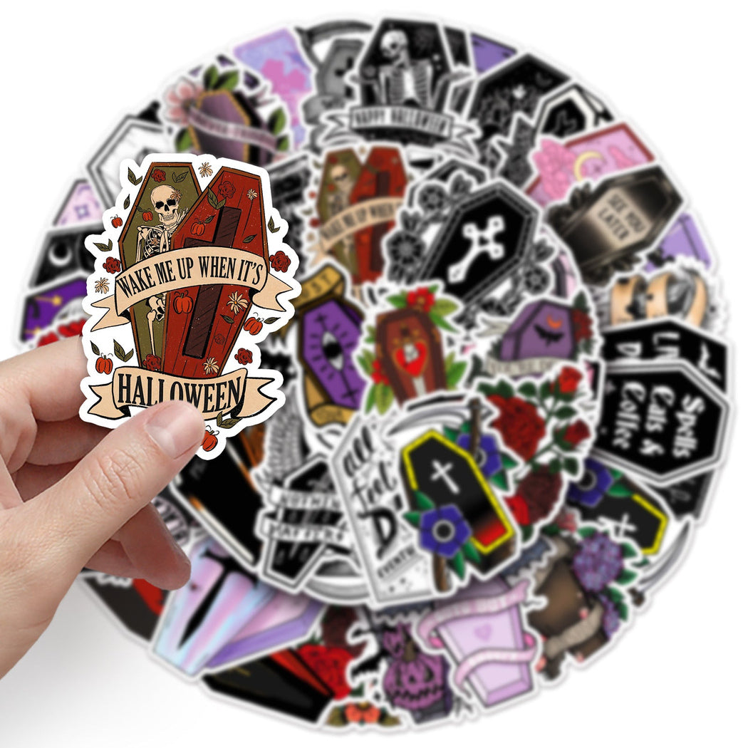 Lunira - Halloween Coffin 50-Piece Sticker Pack