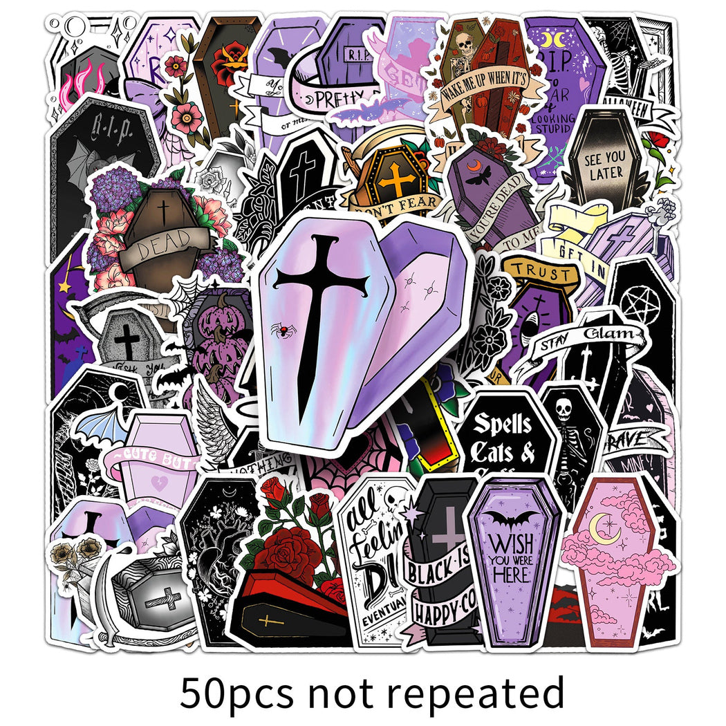 Lunira - Halloween Coffin 50-Piece Sticker Pack