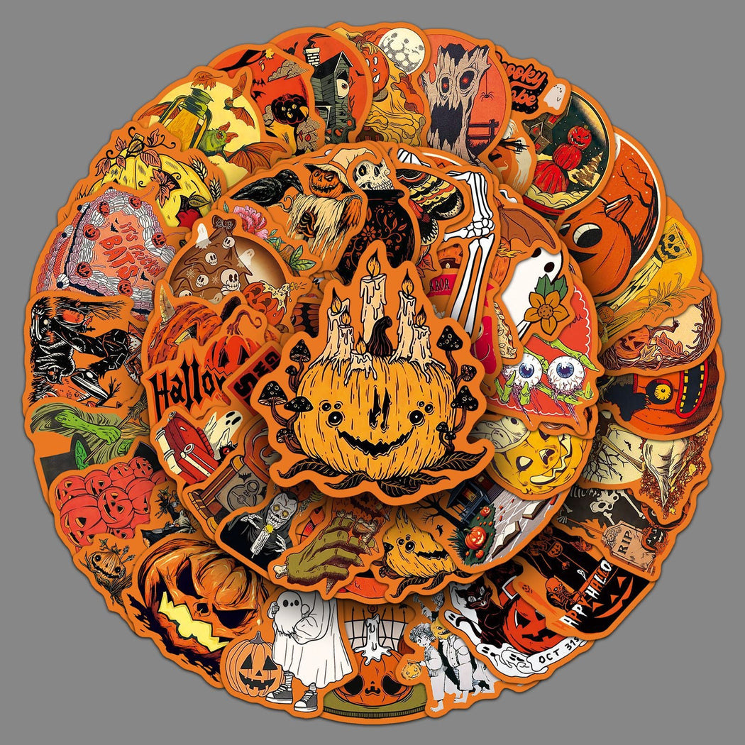 Lunira - Halloween Vintage 50-Piece Sticker Pack