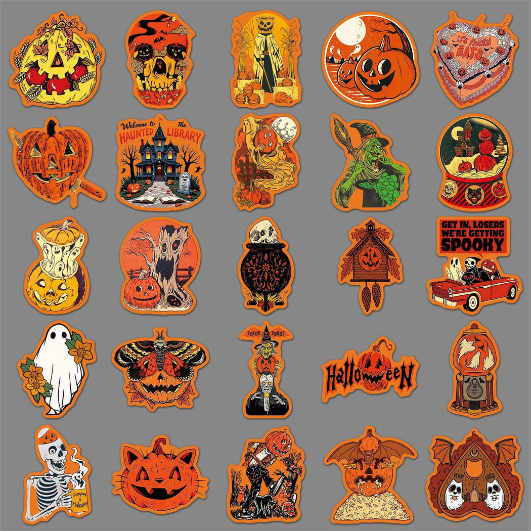 Lunira - Halloween Vintage 50-Piece Sticker Pack