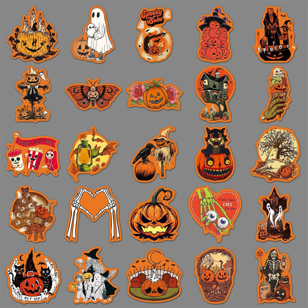 Lunira - Halloween Vintage 50-Piece Sticker Pack