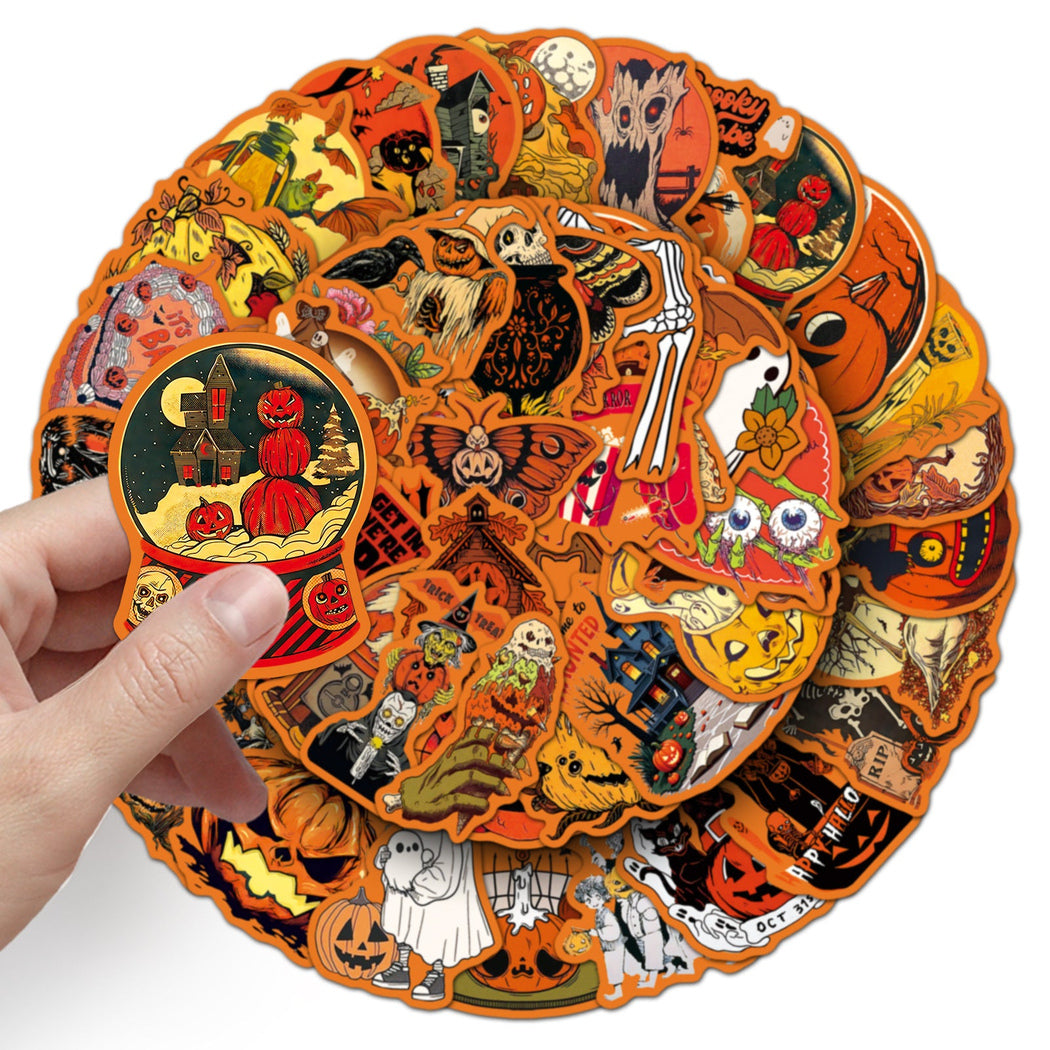 Lunira - Halloween Vintage 50-Piece Sticker Pack