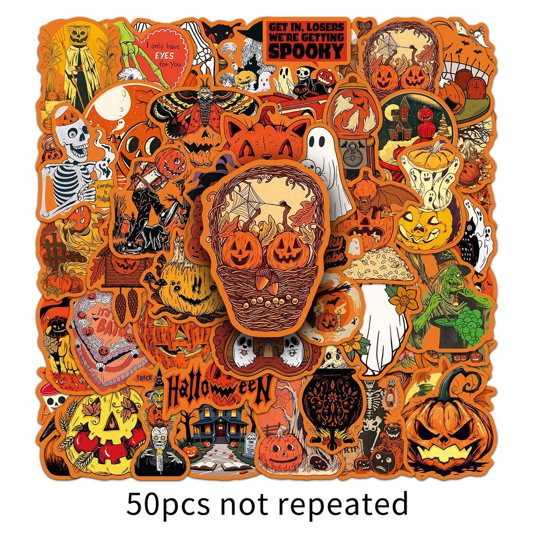 Lunira - Halloween Vintage 50-Piece Sticker Pack