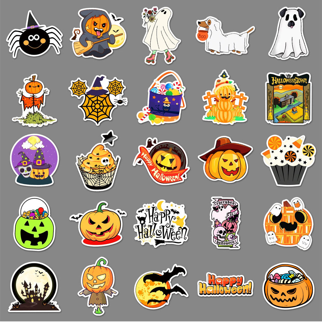 Lunira - Halloween Doodle 50-Piece Sticker Pack