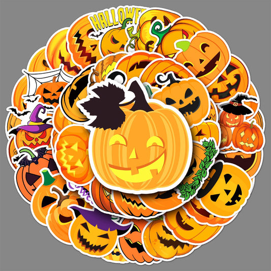 Lunira - Halloween Pumpkin Cartoon 50-Piece Sticker Pack