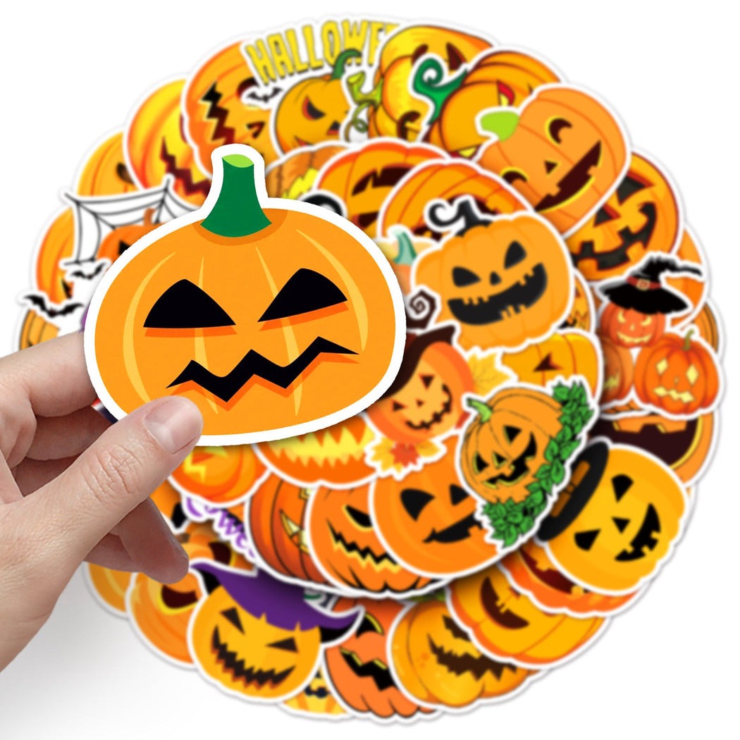 Lunira - Halloween Pumpkin Cartoon 50-Piece Sticker Pack