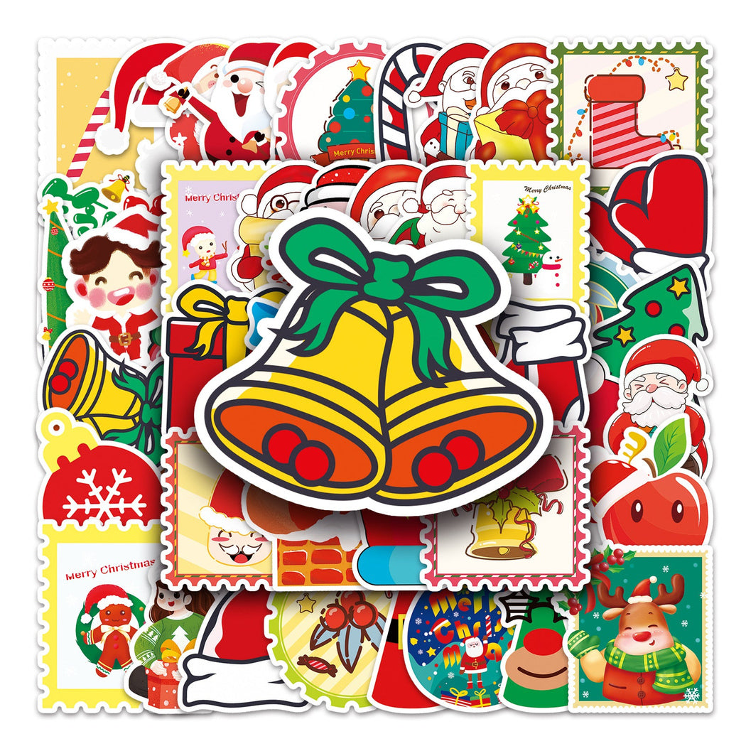 Lunira - Christmas Tree Cartoon 50-Piece Sticker Pack