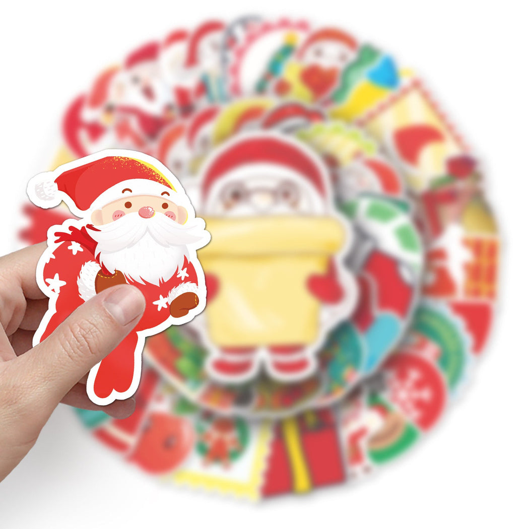 Lunira - Christmas Tree Cartoon 50-Piece Sticker Pack