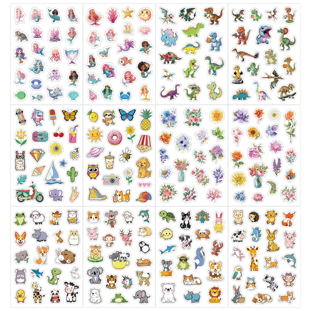 Lunira - Cartoon Doodle 200-Piece Sticker Pack