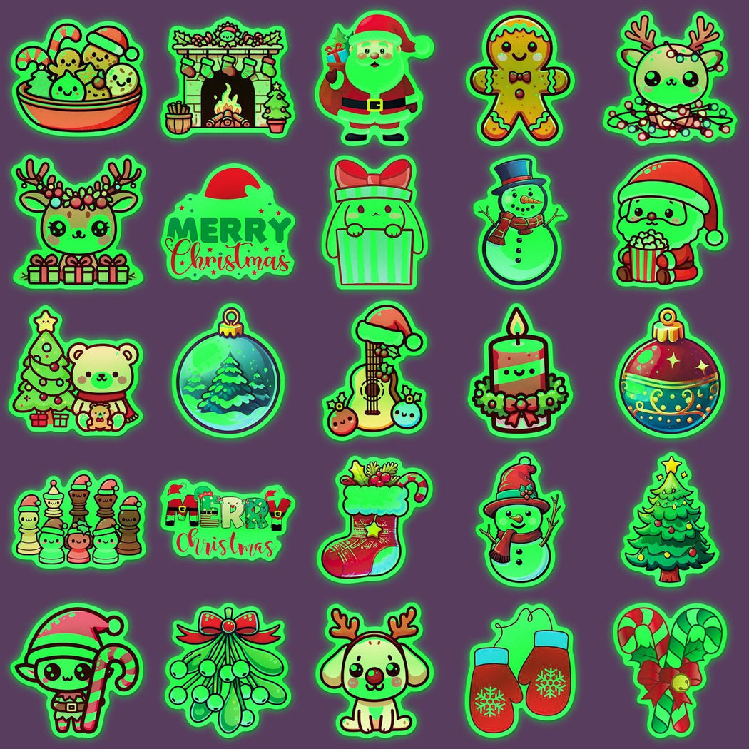 Lunira - Christmas Green 52-Piece Sticker Pack