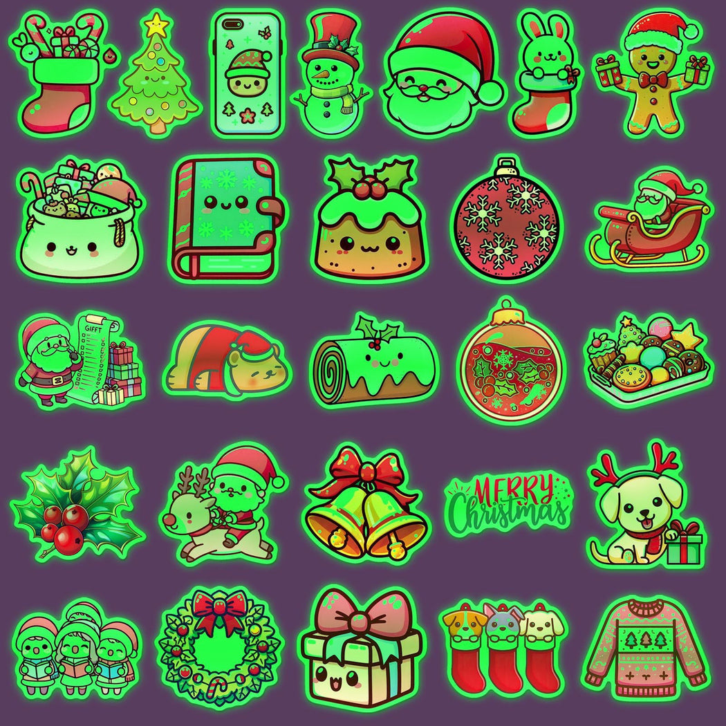 Lunira - Christmas Green 52-Piece Sticker Pack