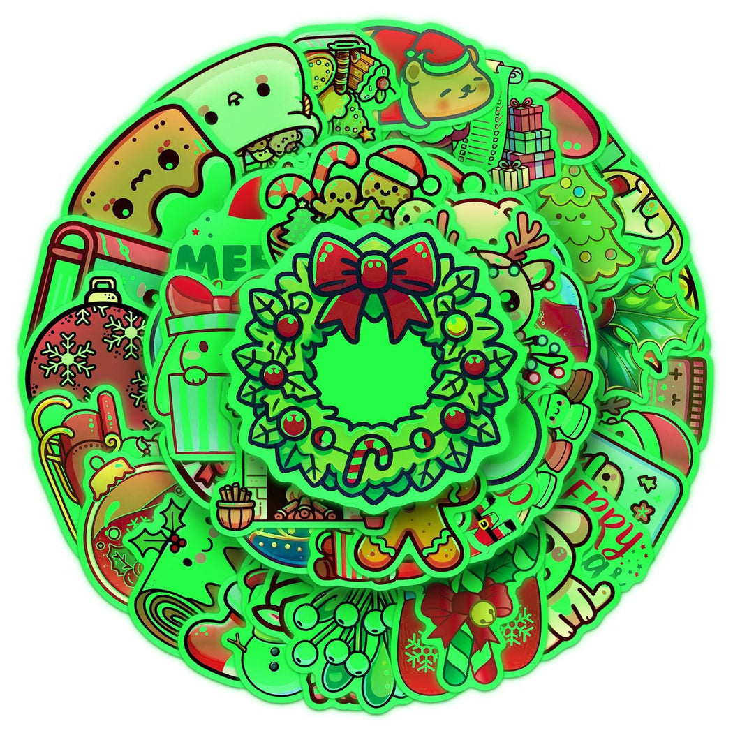 Lunira - Christmas Green 52-Piece Sticker Pack