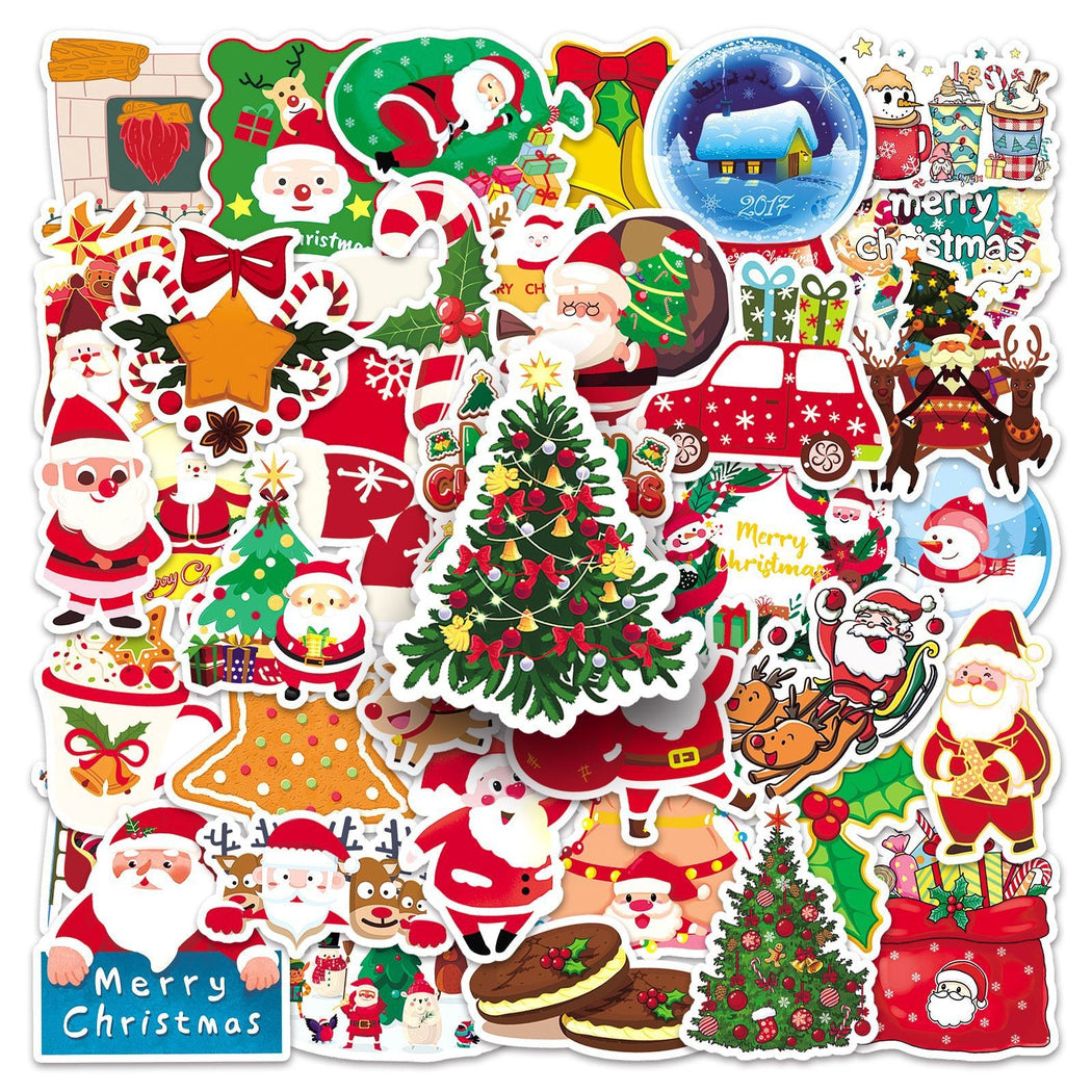 Lunira - Christmas Cartoon 52-Piece Sticker Pack