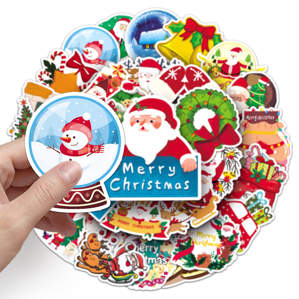 Lunira - Christmas Cartoon 52-Piece Sticker Pack