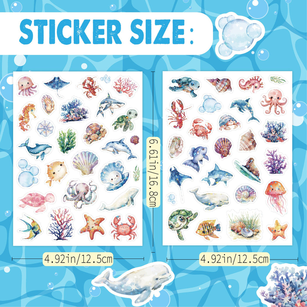 Lunira - Undersea Animal 198-Piece Sticker Pack