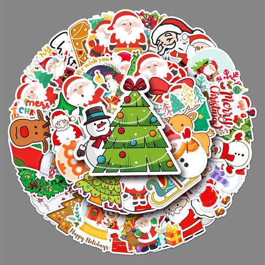 Lunira - Christmas Red-and-Green 50-Piece Sticker Pack