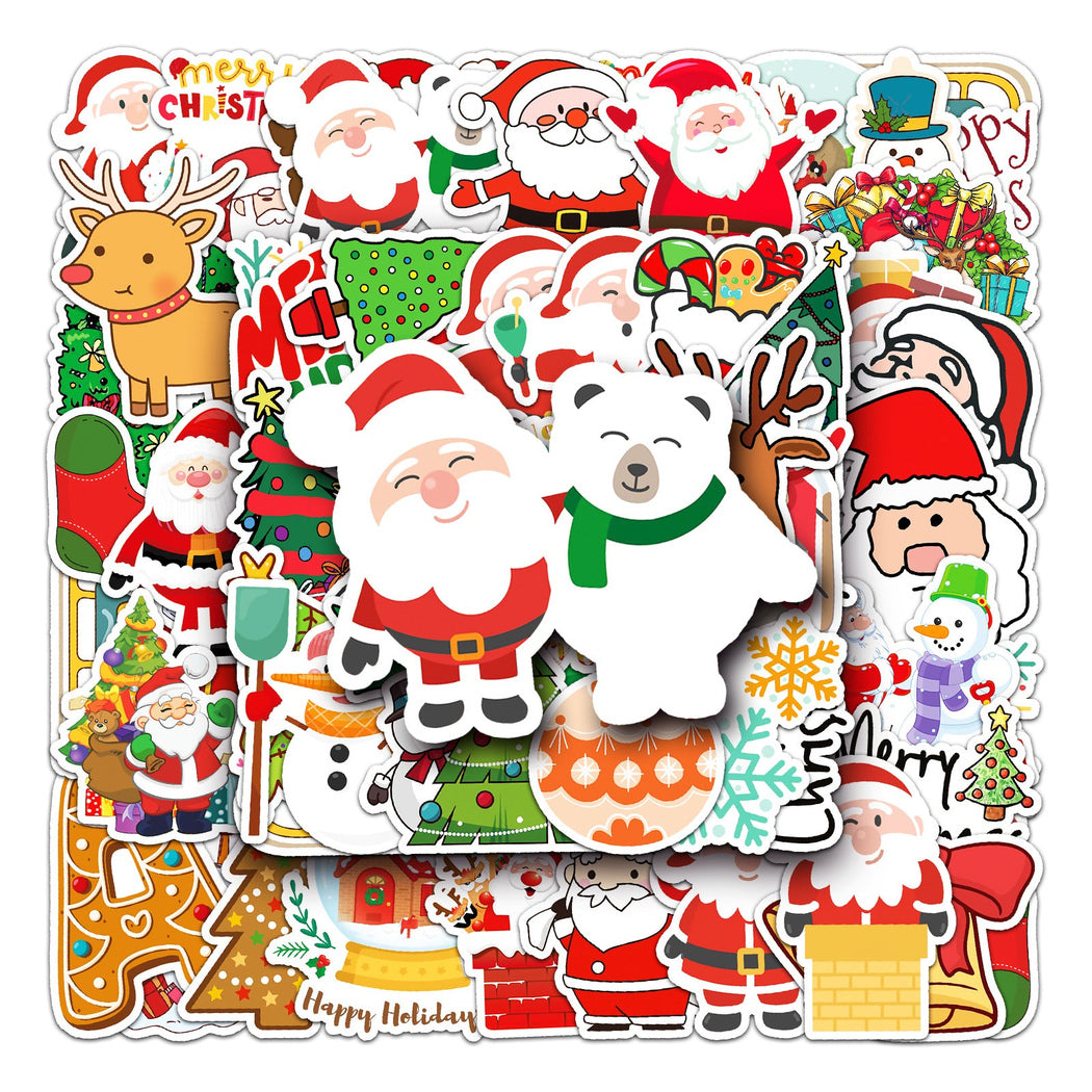 Lunira - Christmas Red-and-Green 50-Piece Sticker Pack