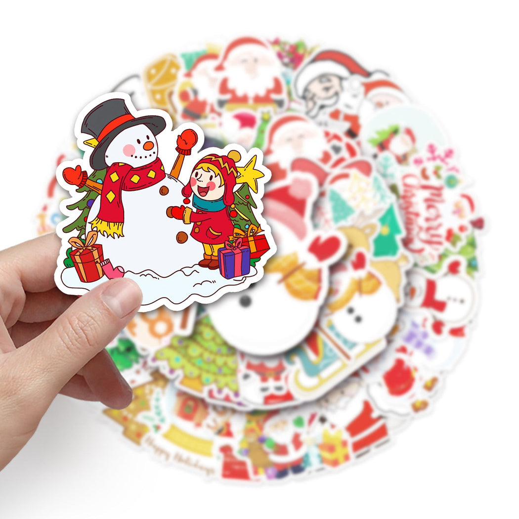 Lunira - Christmas Red-and-Green 50-Piece Sticker Pack