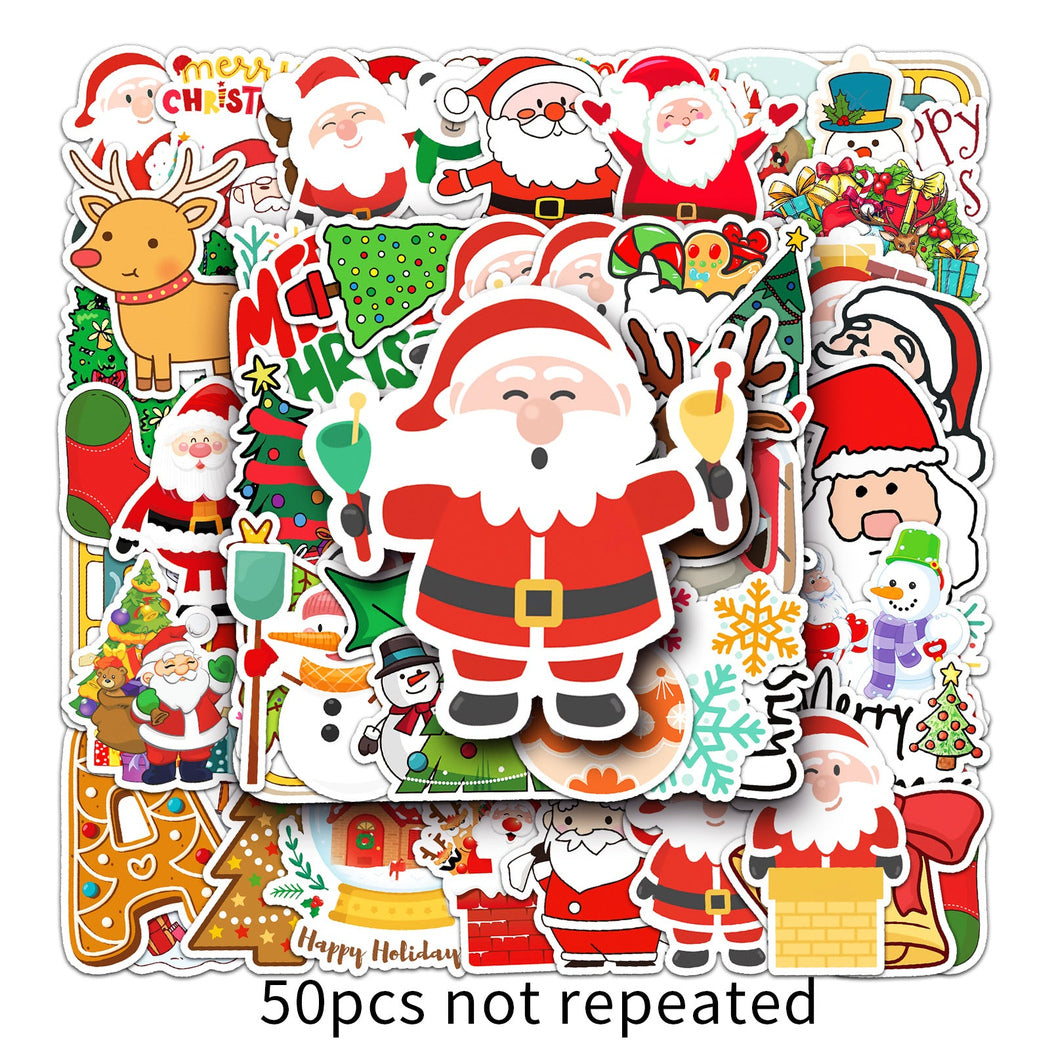 Lunira - Christmas Red-and-Green 50-Piece Sticker Pack