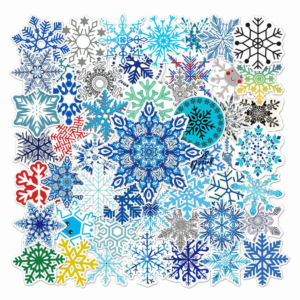 Lunira - Snowflake Colorful 50-Piece Sticker Pack