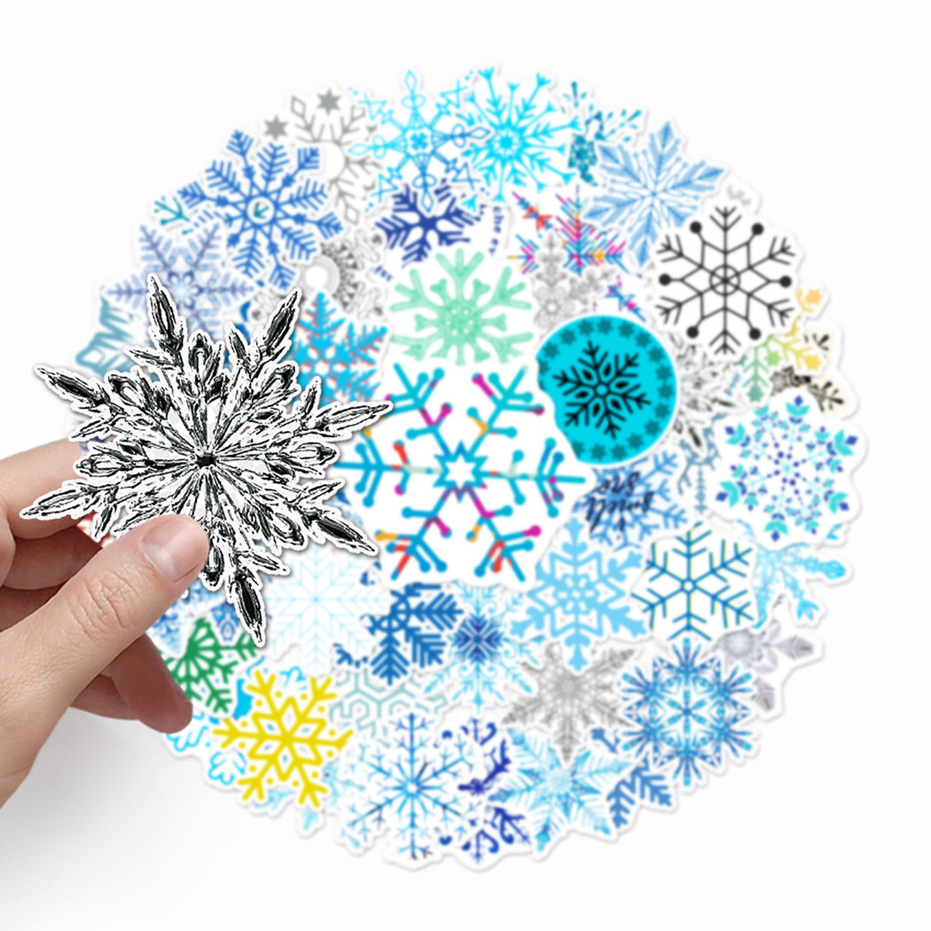 Lunira - Snowflake Colorful 50-Piece Sticker Pack