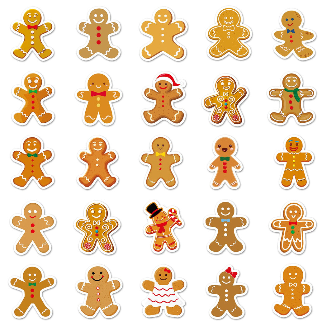 Lunira - Christmas Gingerbread 50-Piece Sticker Pack