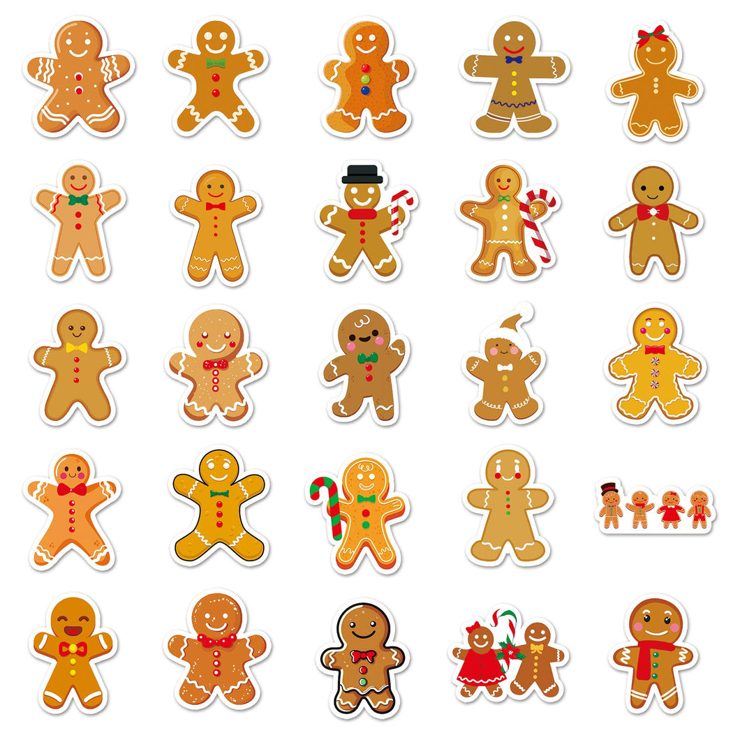 Lunira - Christmas Gingerbread 50-Piece Sticker Pack