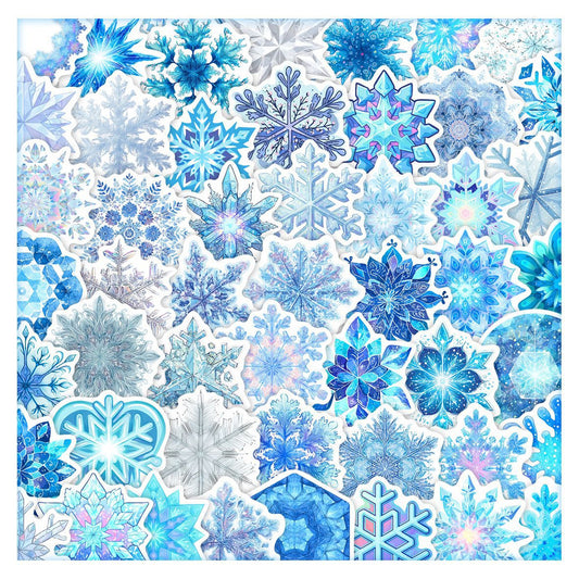Lunira - Christmas Snowflake 50-Piece Sticker Pack