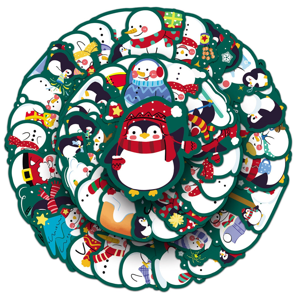 Lunira - Christmas Snowman 50-Piece Sticker Pack