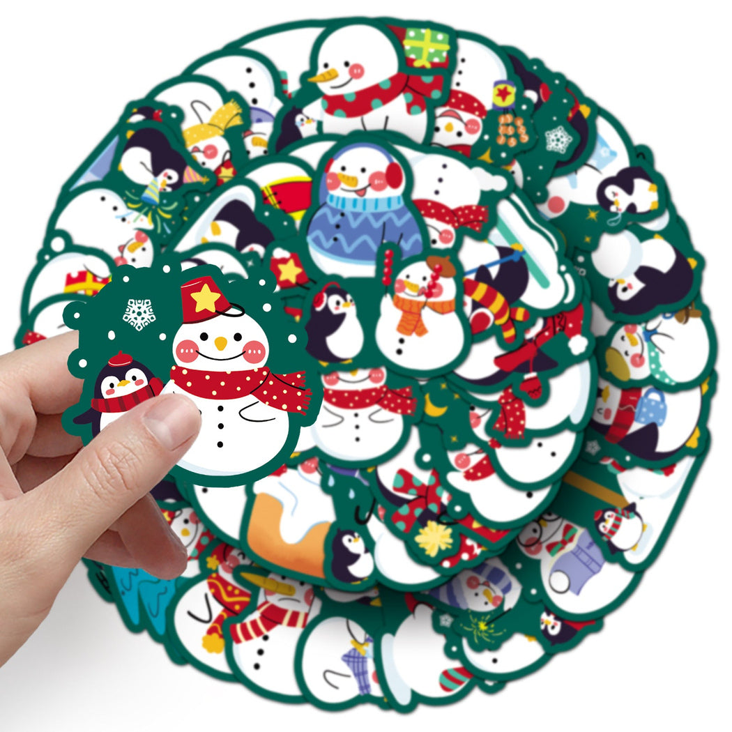 Lunira - Christmas Snowman 50-Piece Sticker Pack