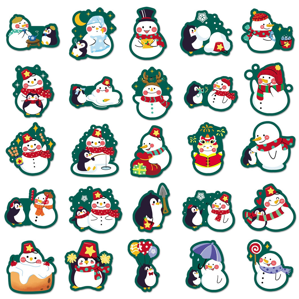 Lunira - Christmas Snowman 50-Piece Sticker Pack