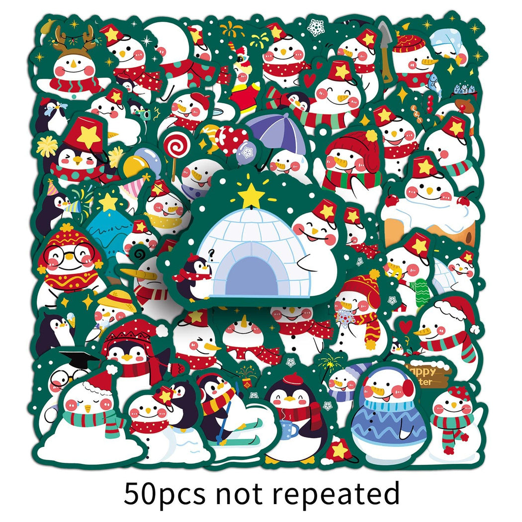 Lunira - Christmas Snowman 50-Piece Sticker Pack