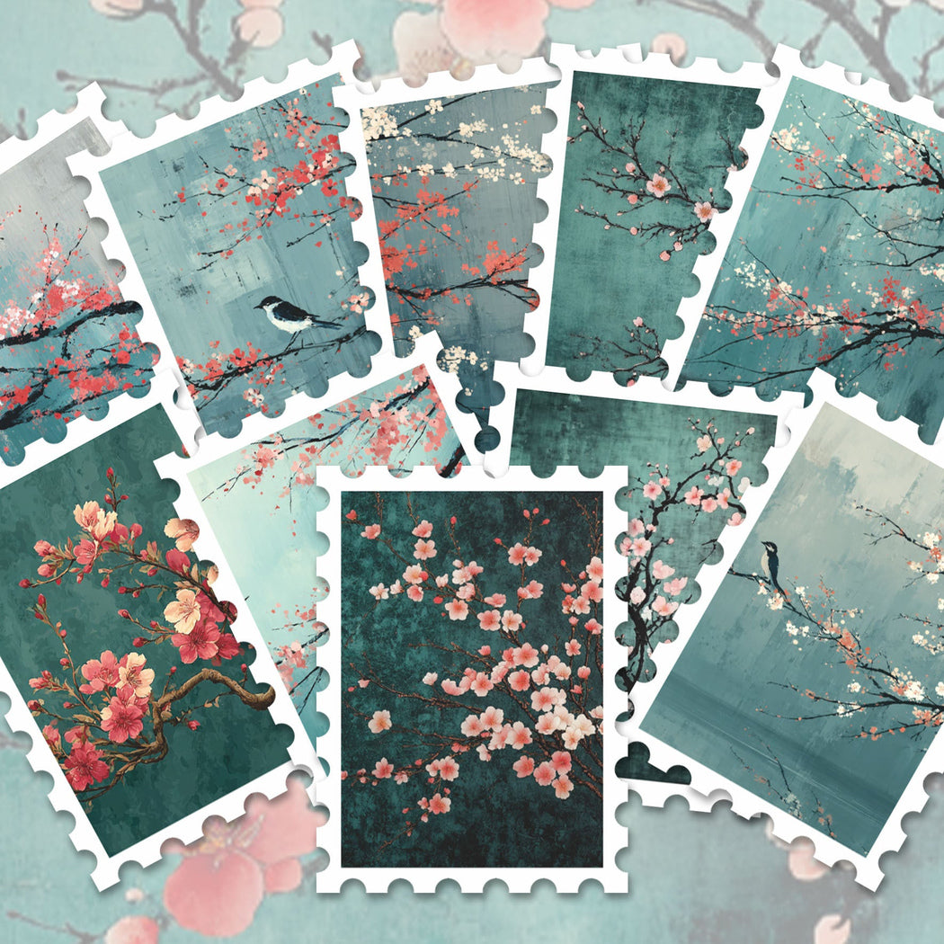 Lunira - Plum Blossom Bird 36-Piece Sticker Pack