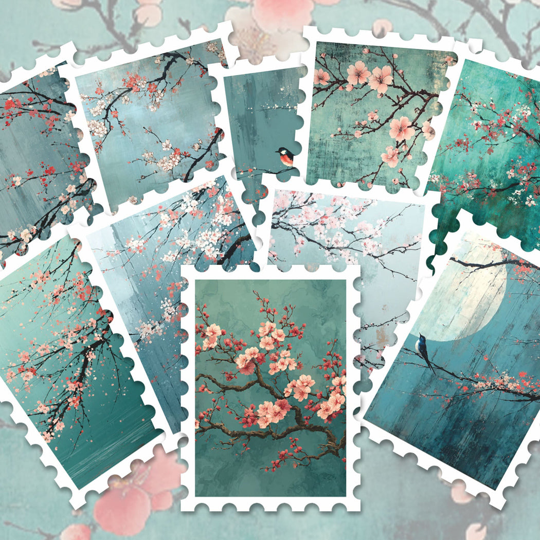 Lunira - Plum Blossom Bird 36-Piece Sticker Pack