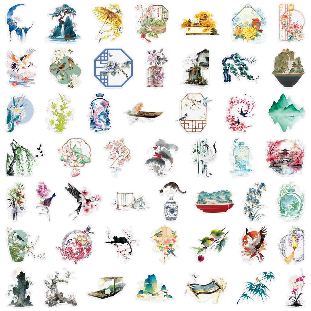 Lunira - Landscape Ink-Wash 50-Piece Sticker Pack