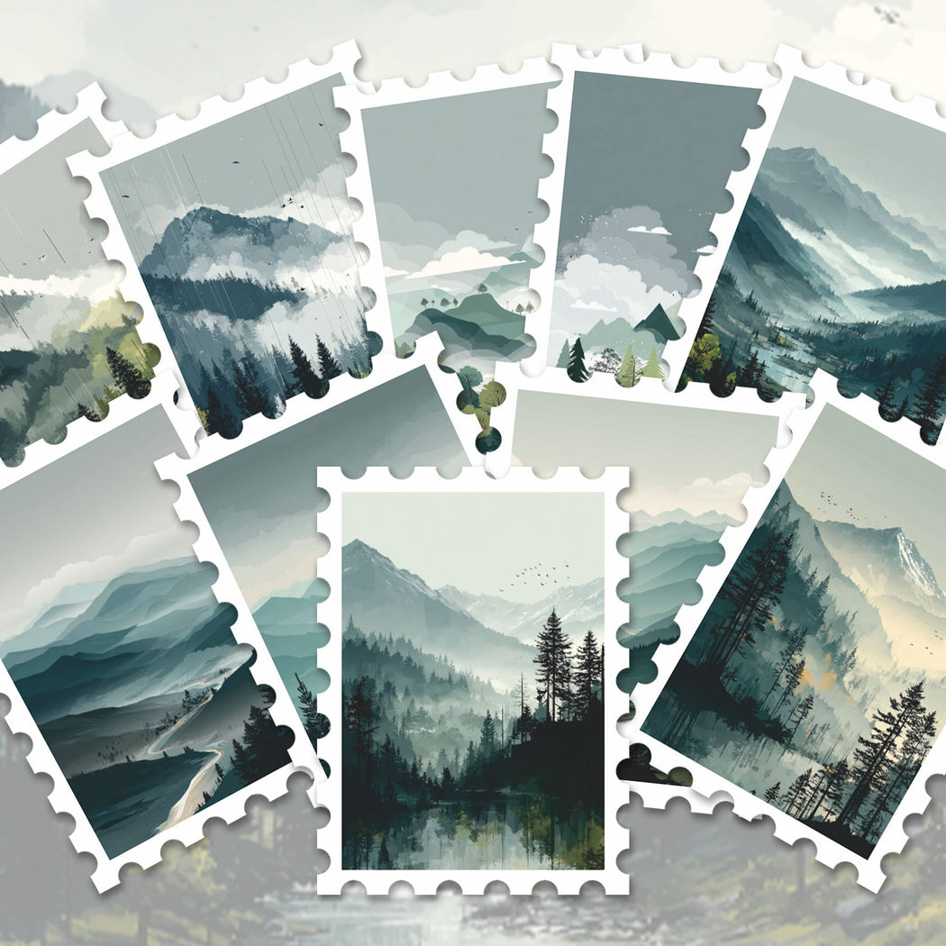 Lunira - Landscape Ink-Wash 36-Piece Sticker Pack