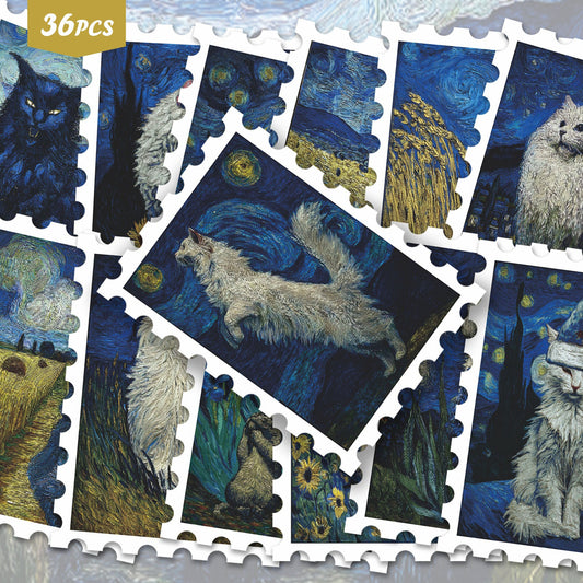 Lunira - Celestial Cat 36-Piece Sticker Pack