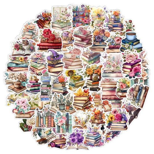 Lunira - Floral Leaf 50-Piece Sticker Pack