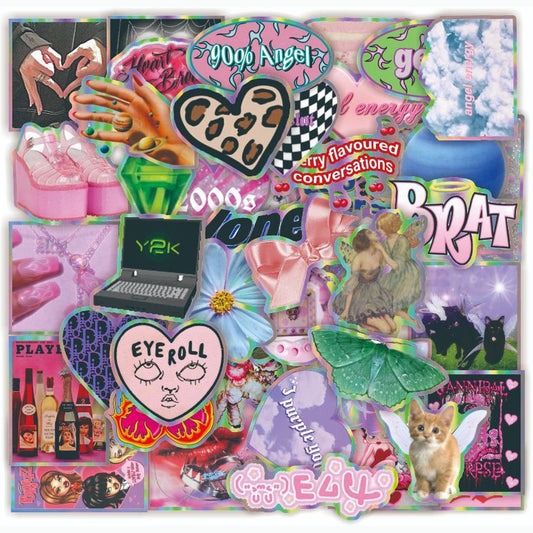 Lunira - Y2K Vintage 50-Piece Sticker Pack
