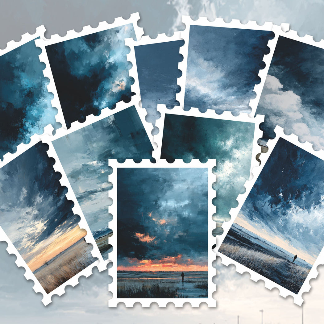 Lunira - Landscape Blue 36-Piece Sticker Pack