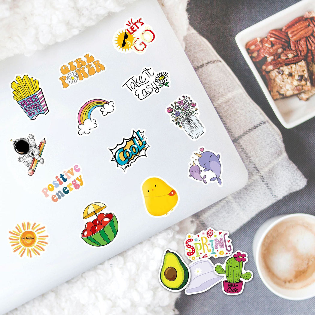 Lunira - Summer Cartoon 50-Piece Sticker Pack