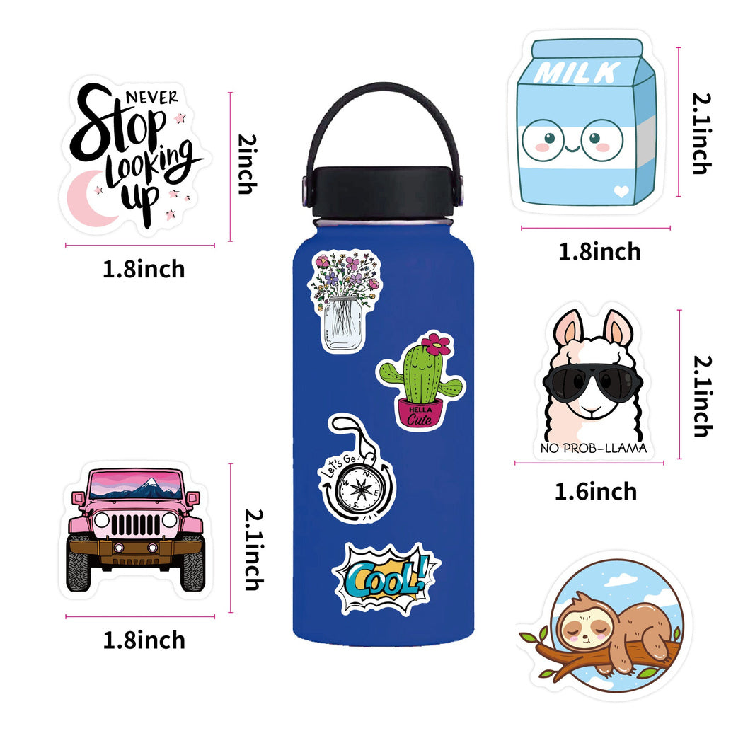Lunira - Summer Cartoon 50-Piece Sticker Pack