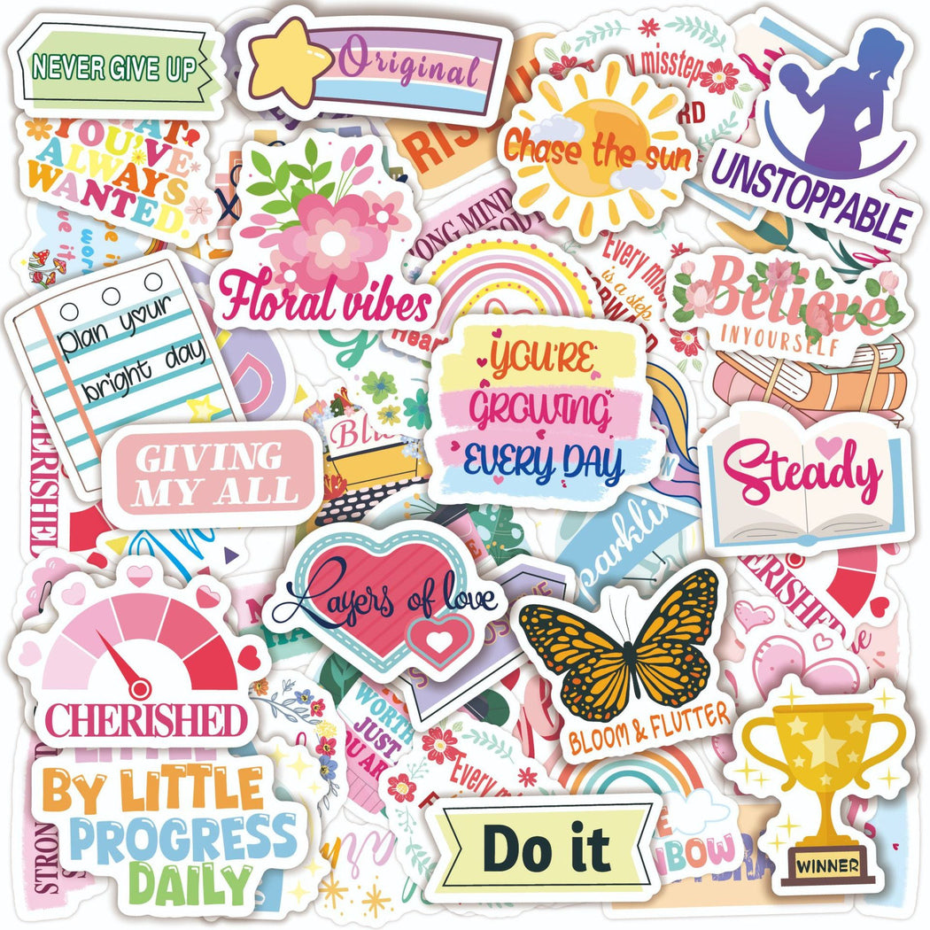 Lunira - Motivational Journaling 50-Piece Sticker Pack
