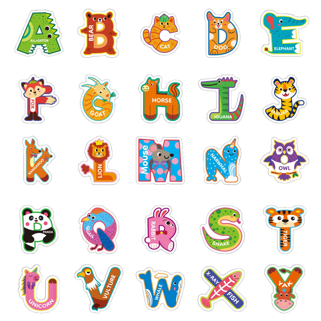 Lunira - Alphabet Number 50-Piece Sticker Pack
