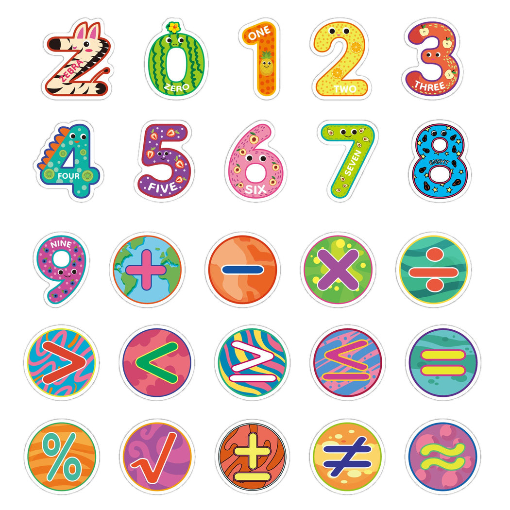 Lunira - Alphabet Number 50-Piece Sticker Pack