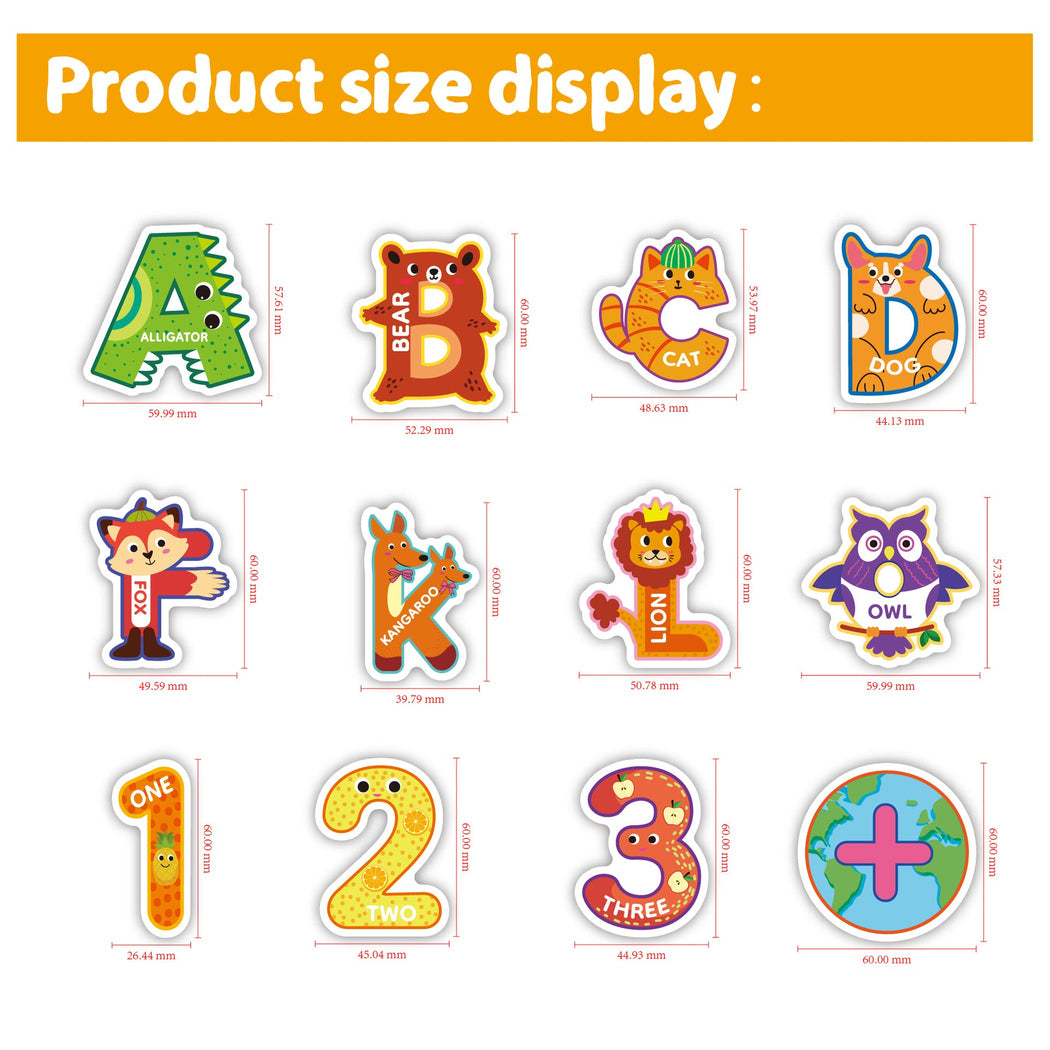 Lunira - Alphabet Number 50-Piece Sticker Pack