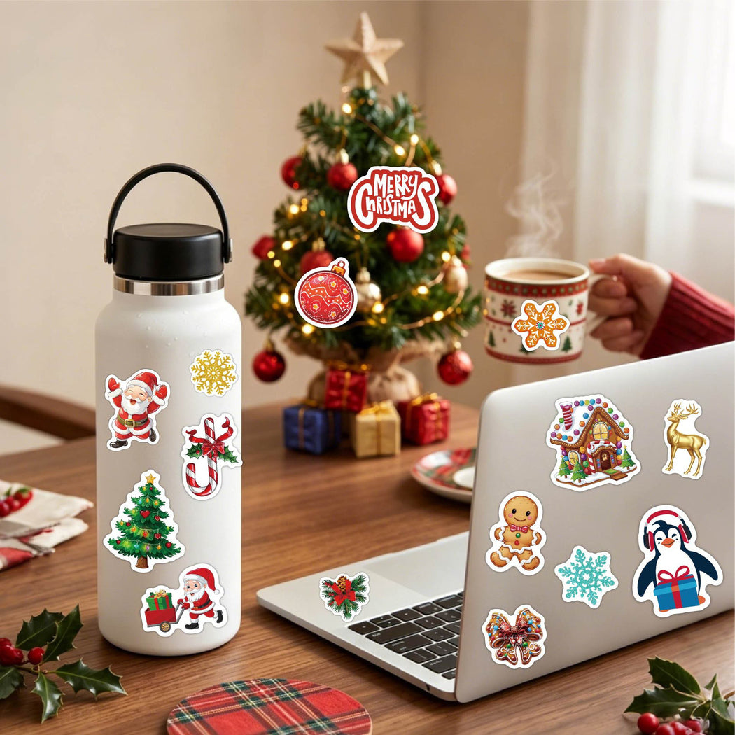 Lunira - Christmas Santa 50-Piece Sticker Pack