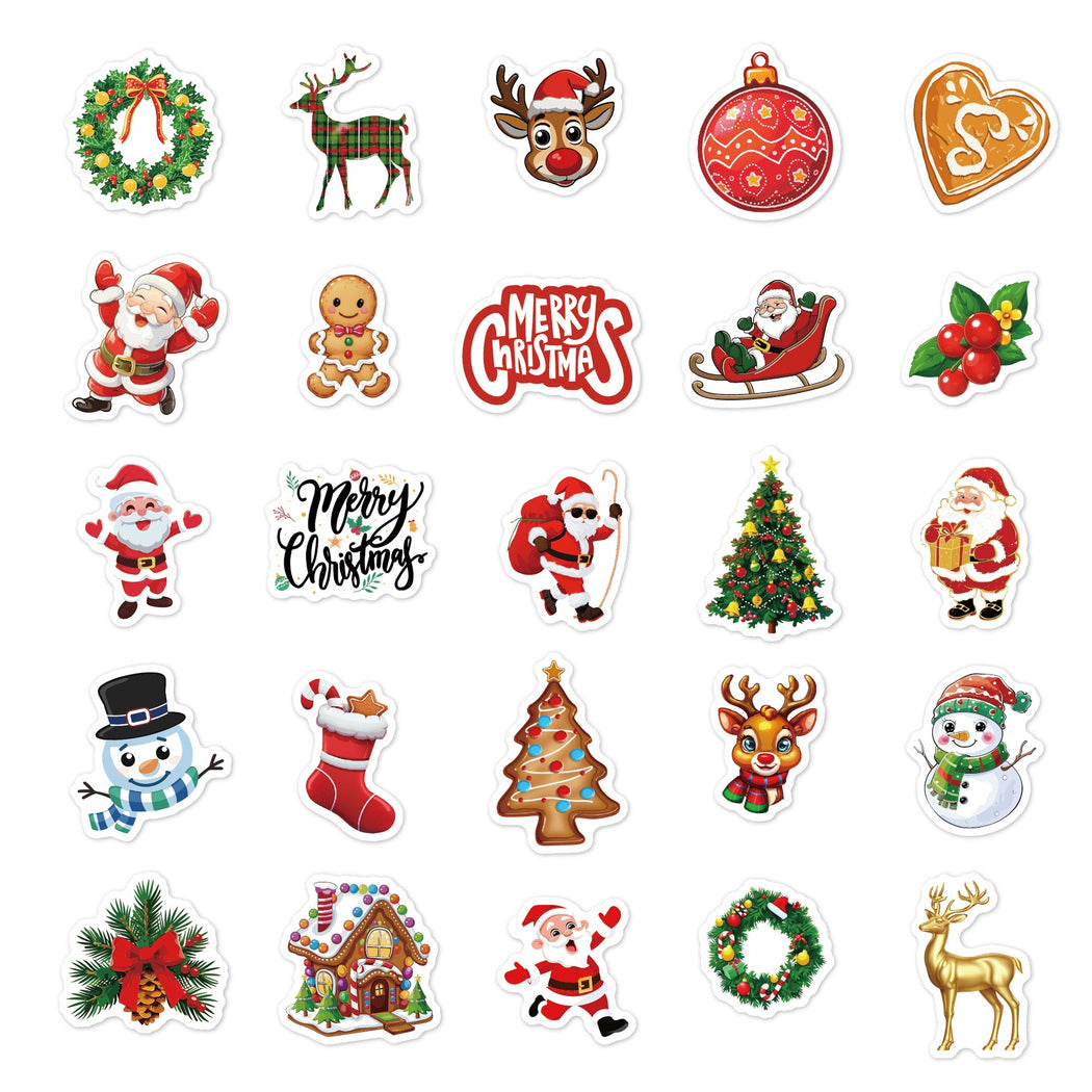 Lunira - Christmas Santa 50-Piece Sticker Pack